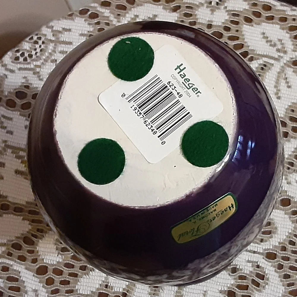 Haeger Purple Ceramic Vintage Vase